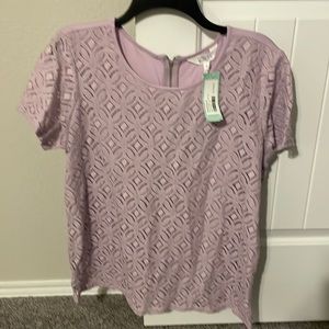 Market & Spruce crochet front top